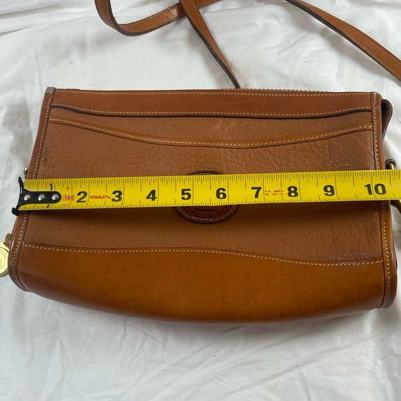 Vintage Dooney & Bourke All Weather Brown Leather Crossbody Bag - Picture 12 of 14